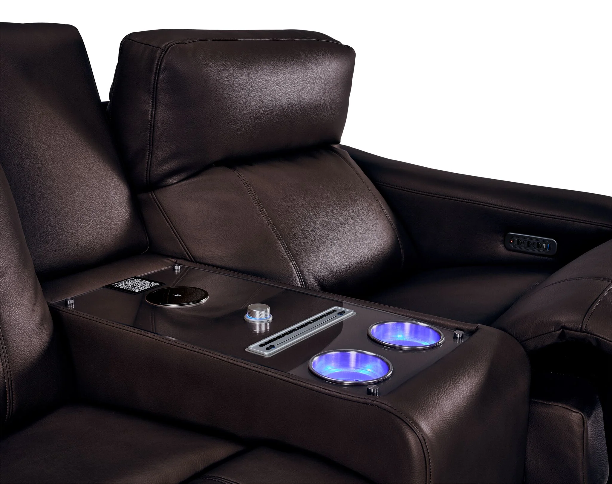 In Harmony - Zeppelin Power Reclining Loveseat - Brown - Image 6