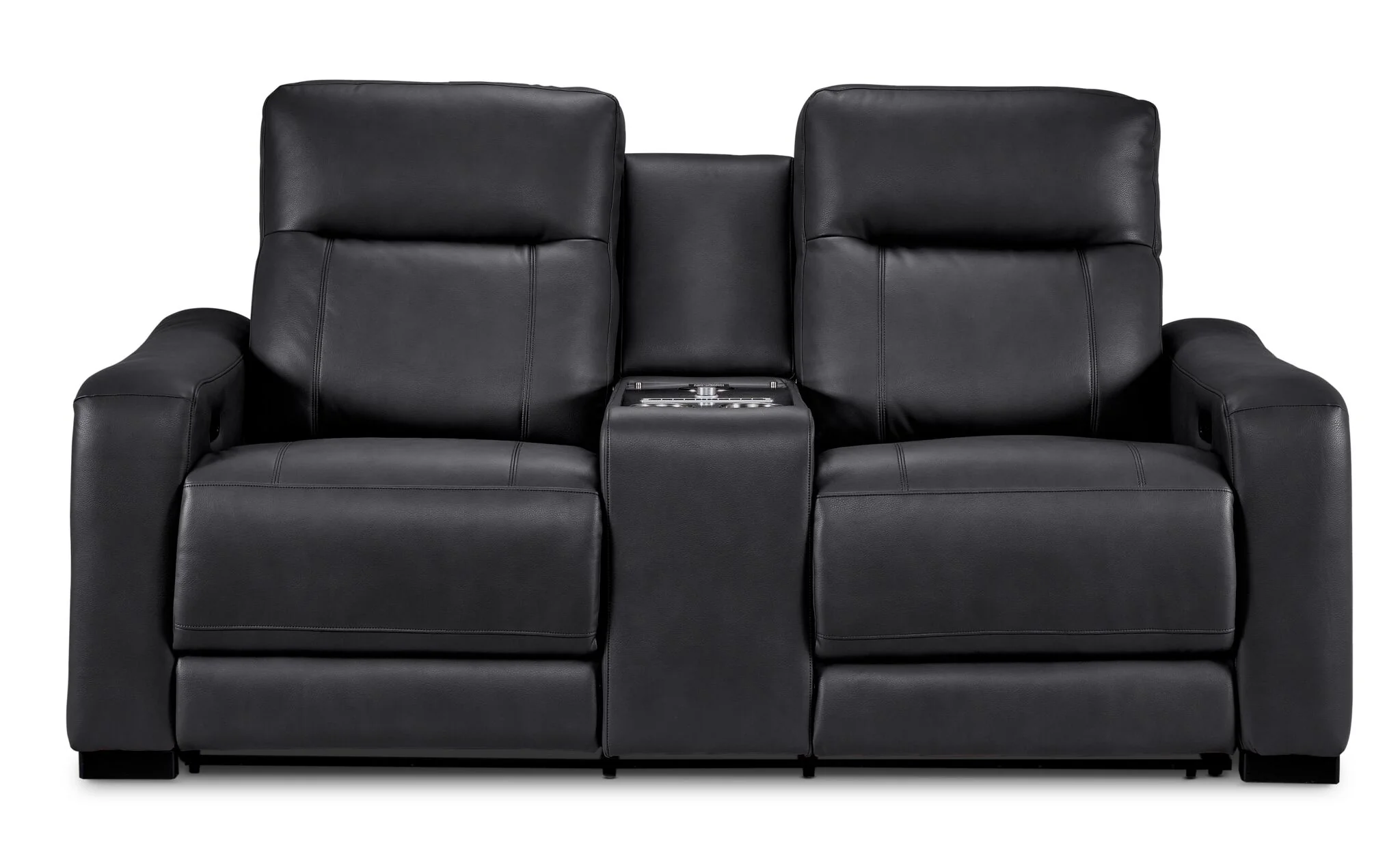 In Harmony - Zeppelin Power Reclining Loveseat - Dark Grey - Image 2