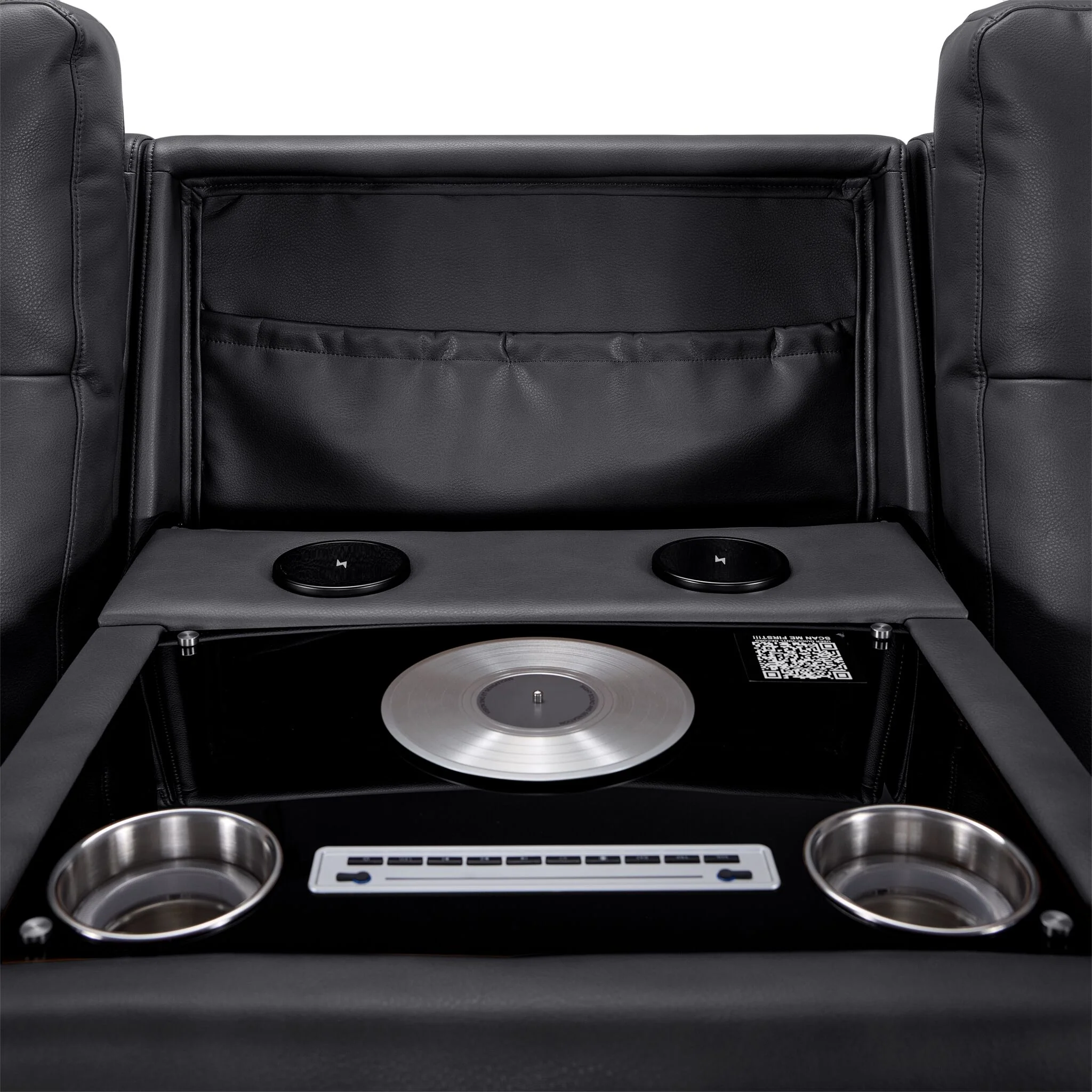 In Harmony - Zeppelin Power Reclining Sofa - Dark Grey - Image 7
