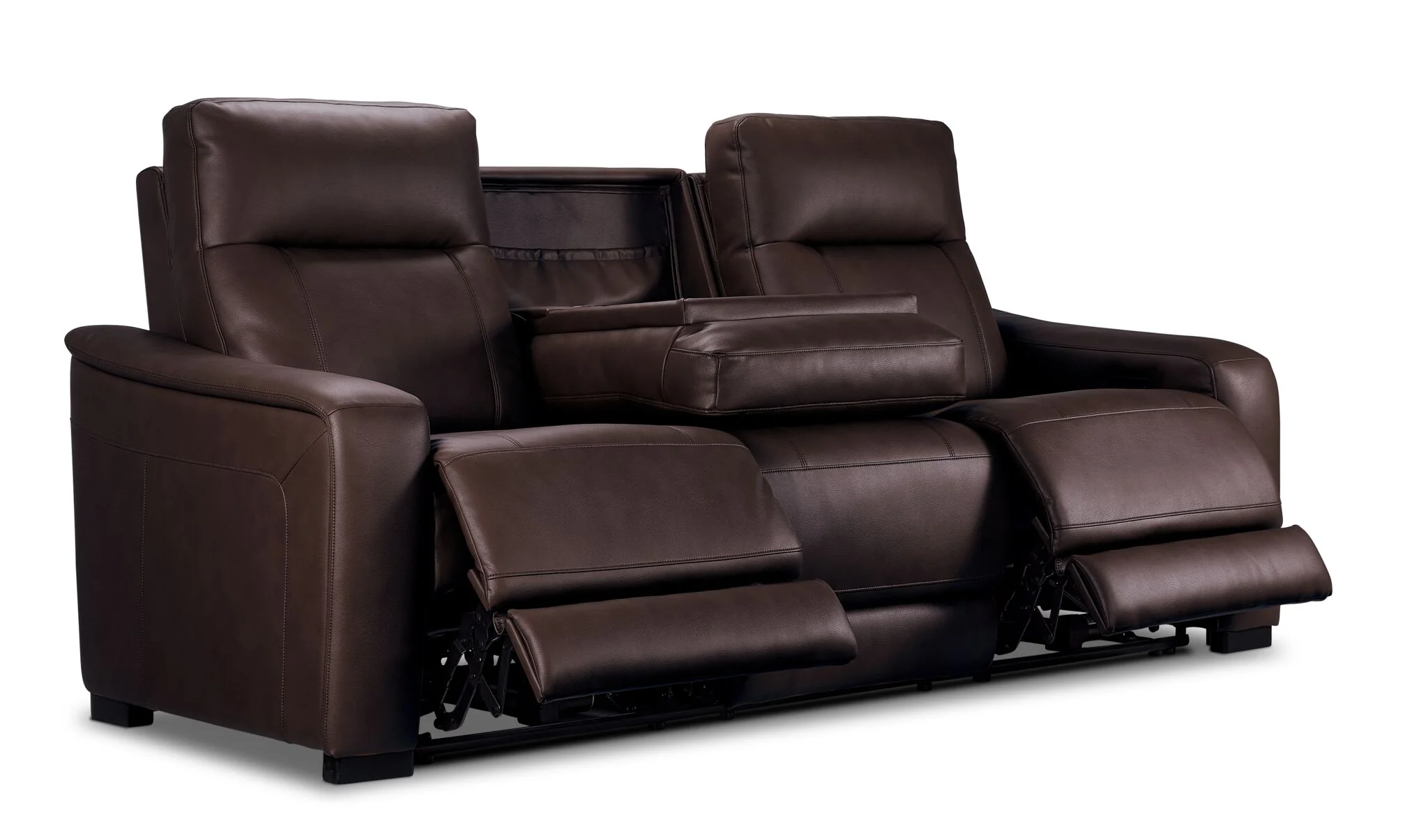 In Harmony - Zeppelin Power Reclining Sofa and Recliner Set- Brown - Image 3
