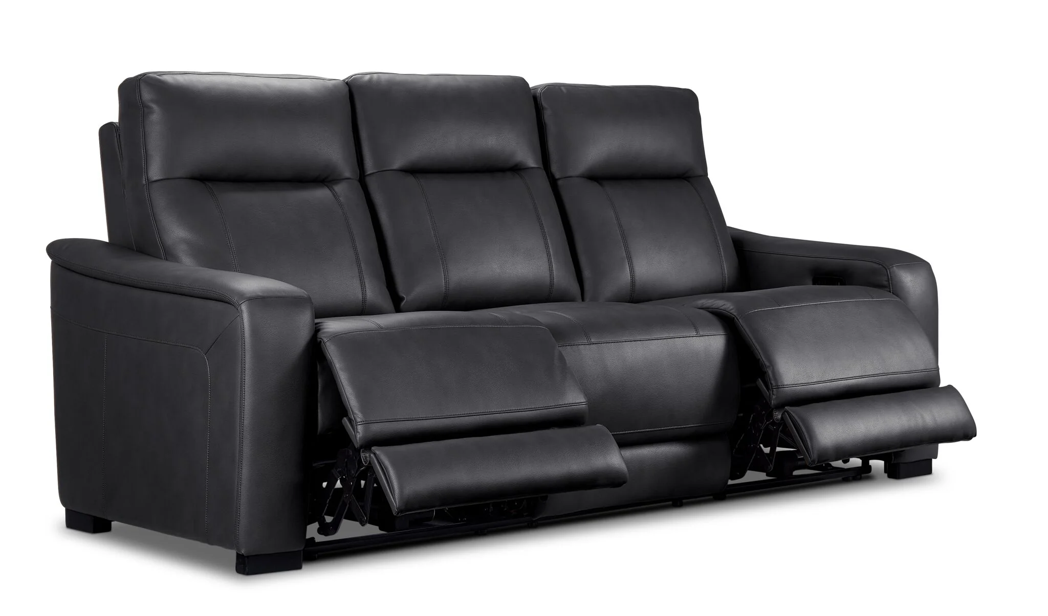 In Harmony - Zeppelin Power Reclining Sofa - Dark Grey - Image 3
