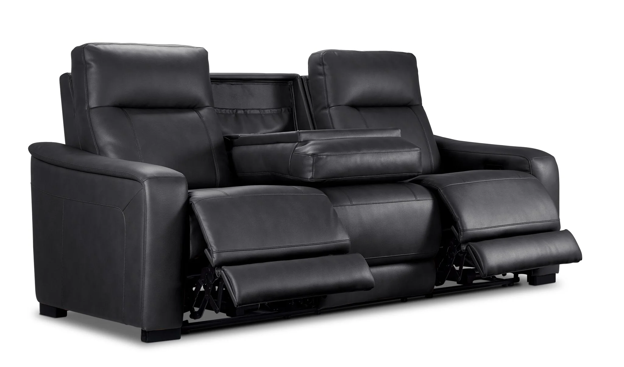 In Harmony - Zeppelin Power Reclining Sofa - Dark Grey - Image 5