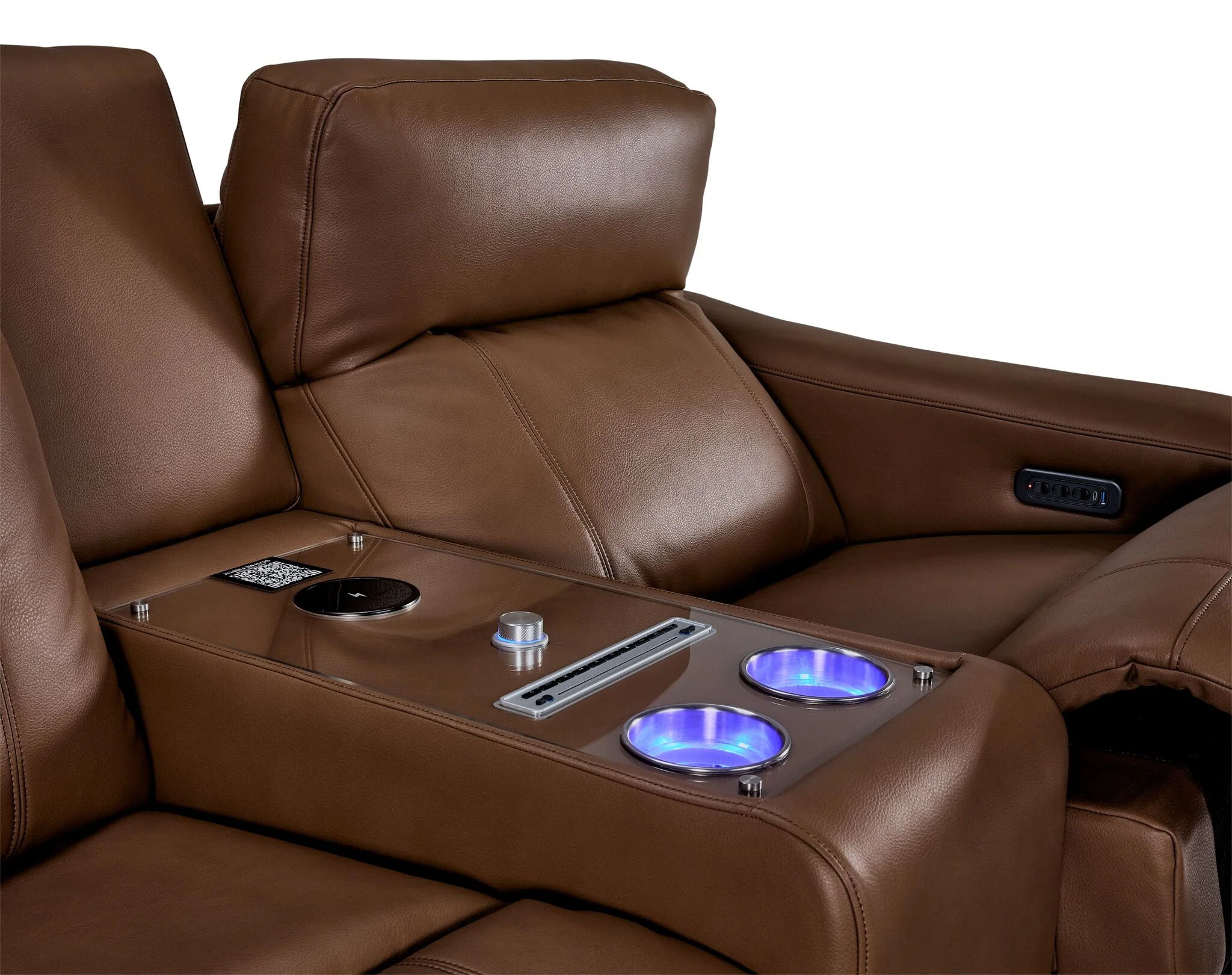 In Harmony - Zeppelin Power Reclining Loveseat - Tan - Image 7