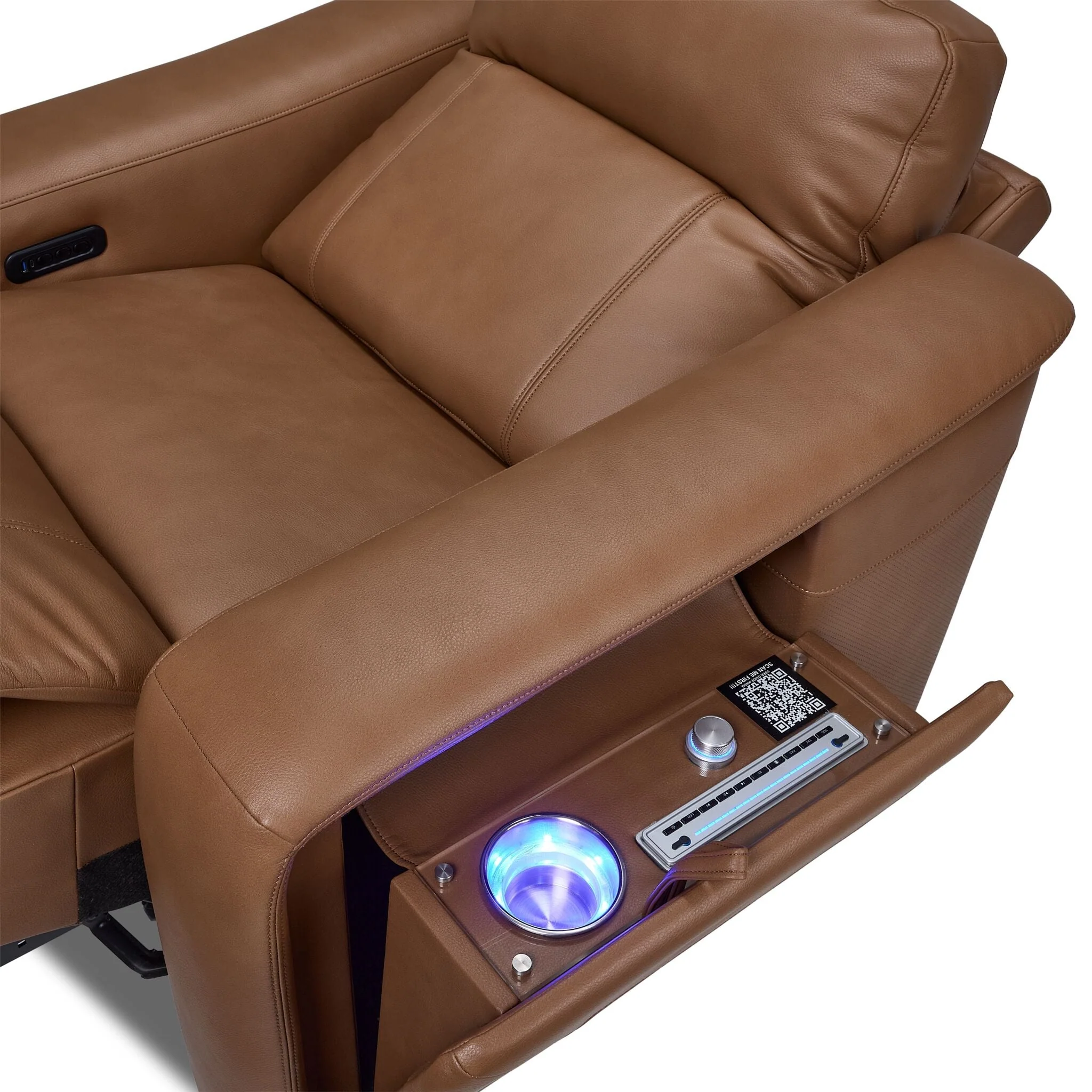 In Harmony - Zeppelin Power Recliner - Tan - Image 8