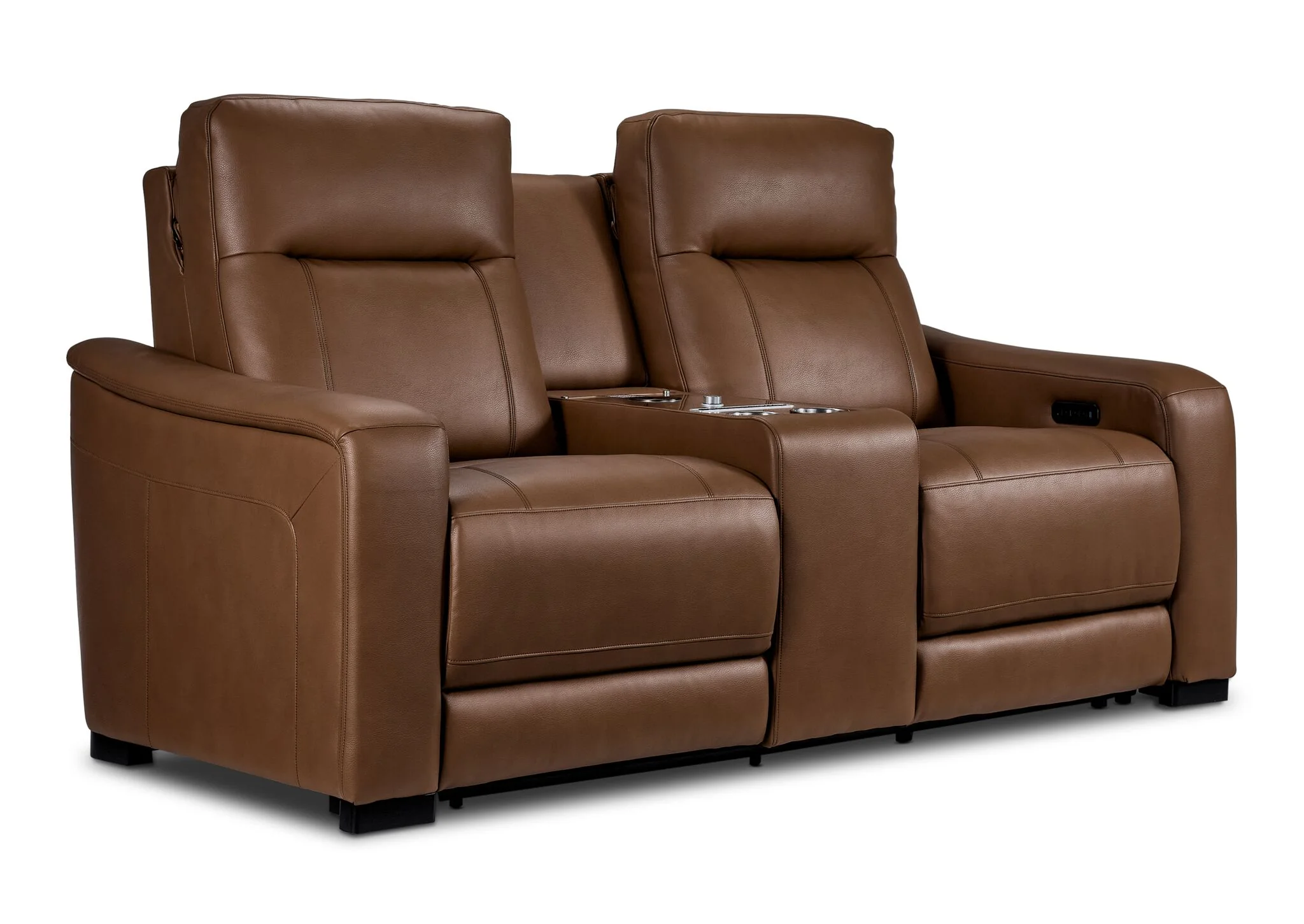 In Harmony - Zeppelin Power Reclining Sofa and Loveseat Set - Tan - Image 4