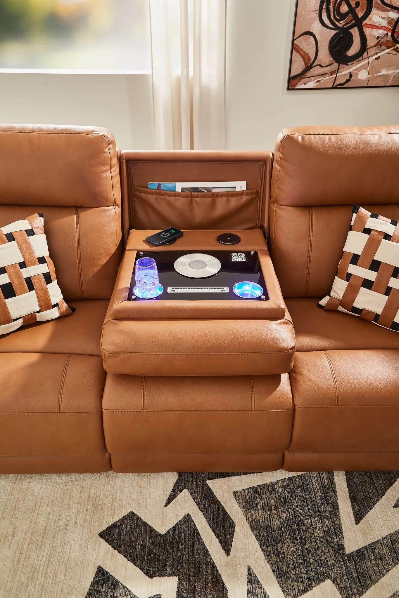 In Harmony - Zeppelin Power Reclining Sofa - Tan - Image 3