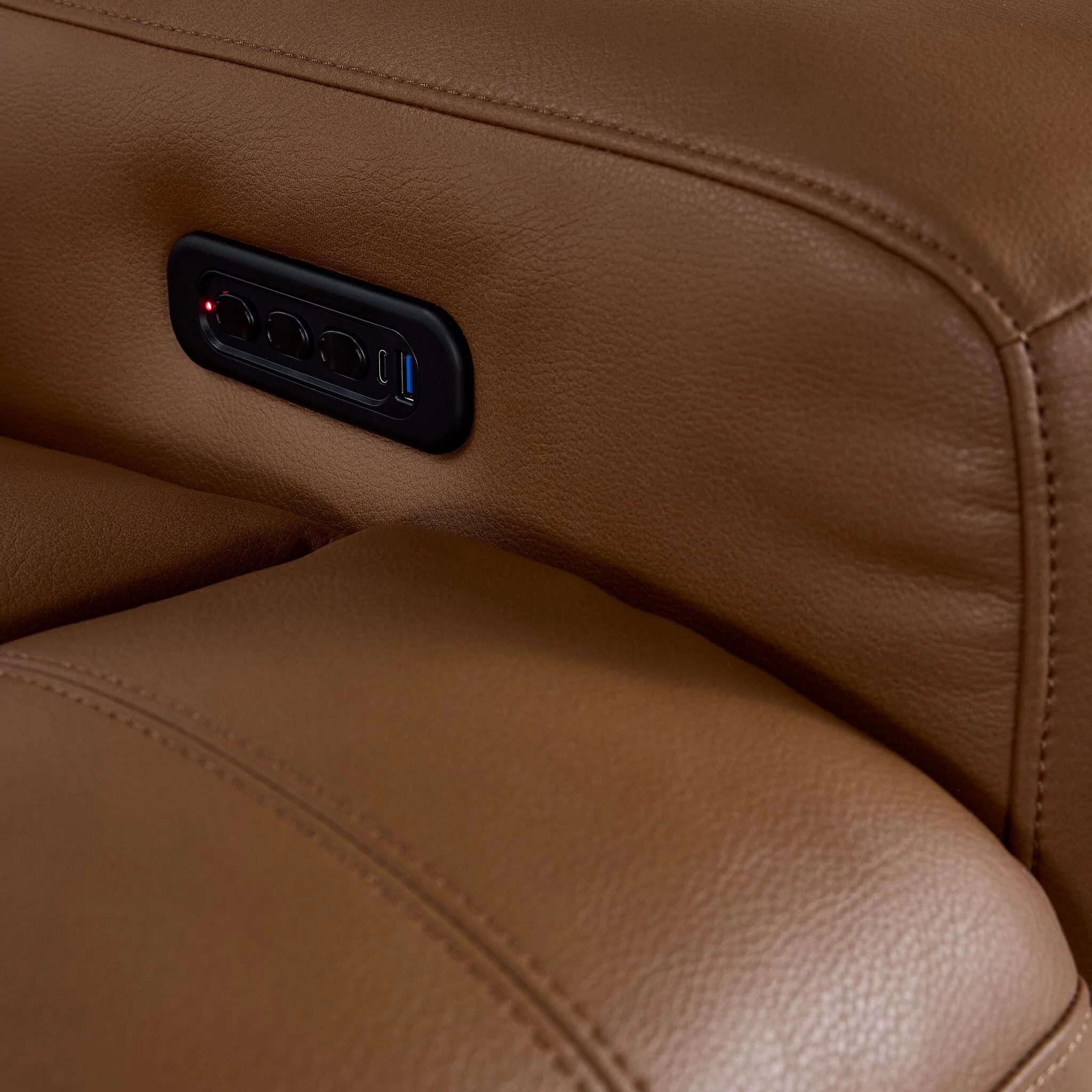 In Harmony - Zeppelin Power Reclining Sofa - Tan - Image 9