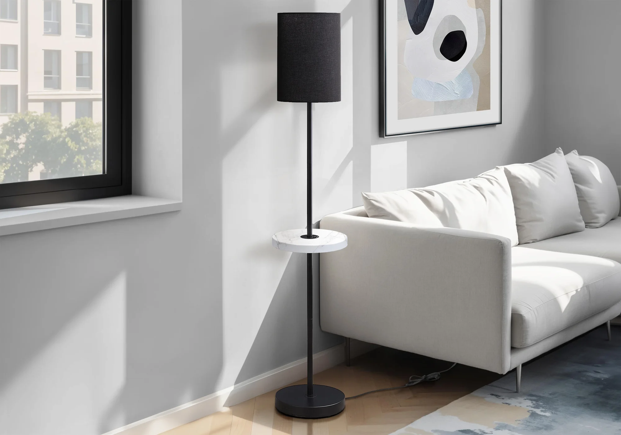 Zira Floor Lamp - Black - Image 2