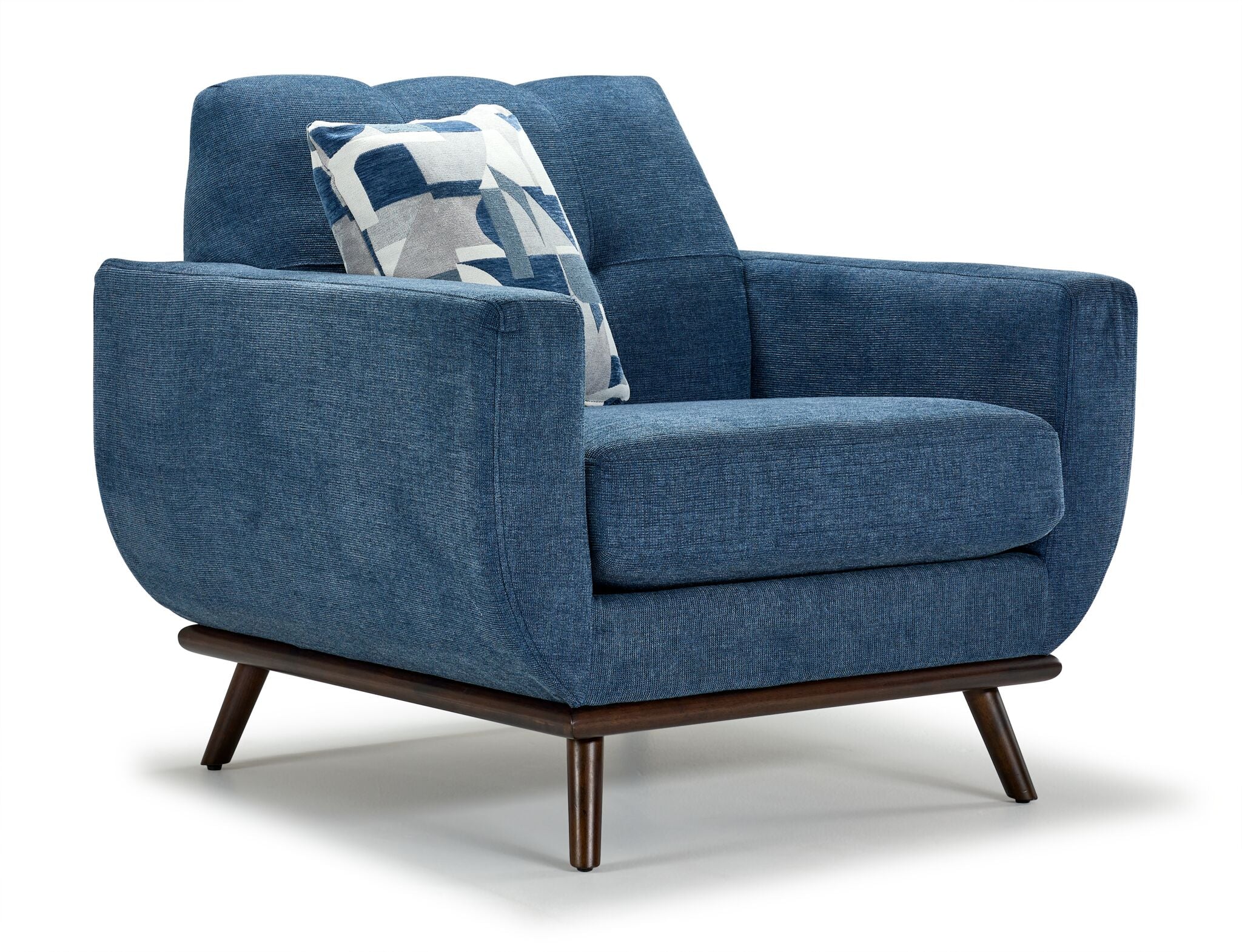 Ziva Sofa and Chair Set - Blue - Image 3