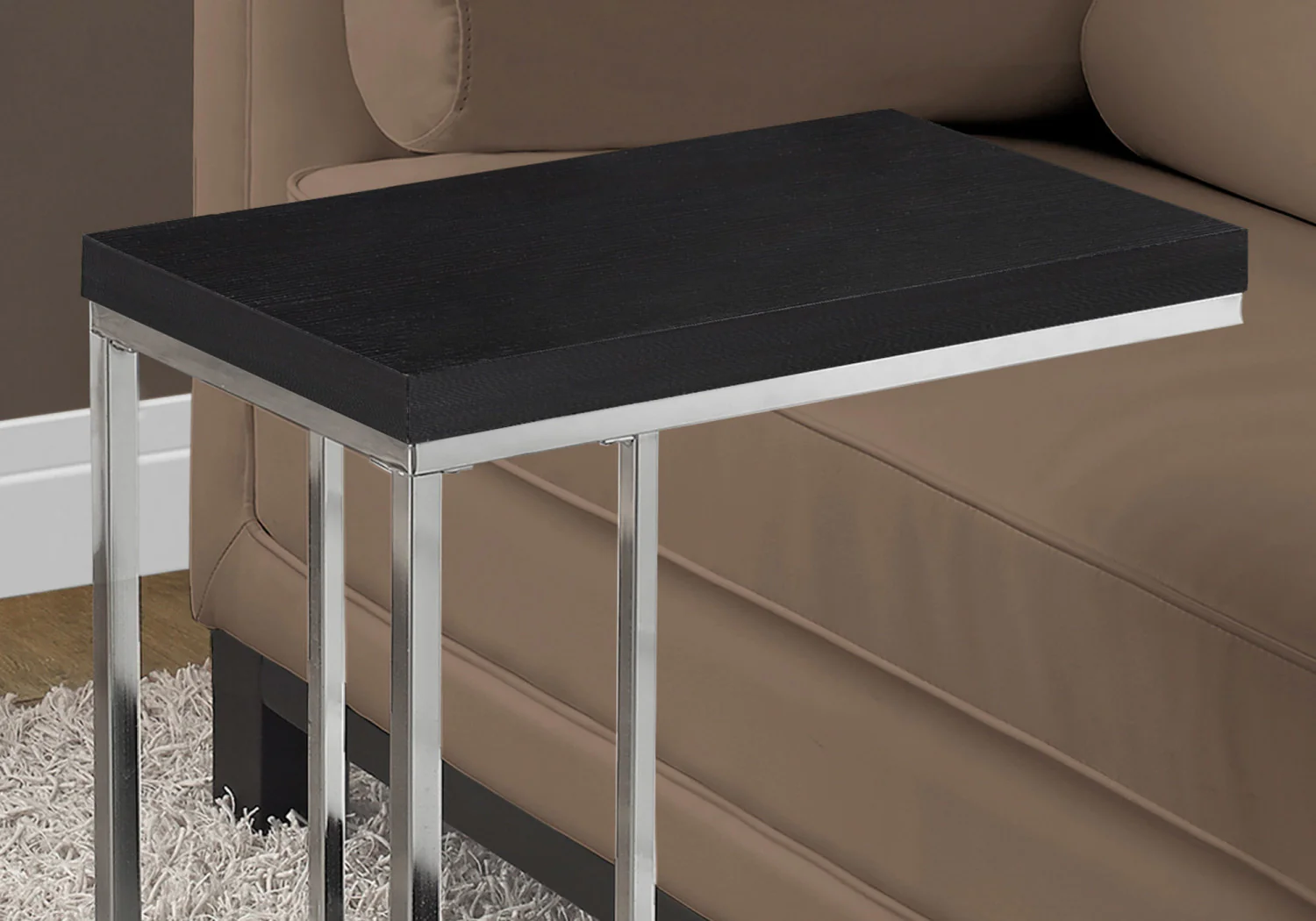 Zivo Side Table - Espresso/Chrome - Image 5