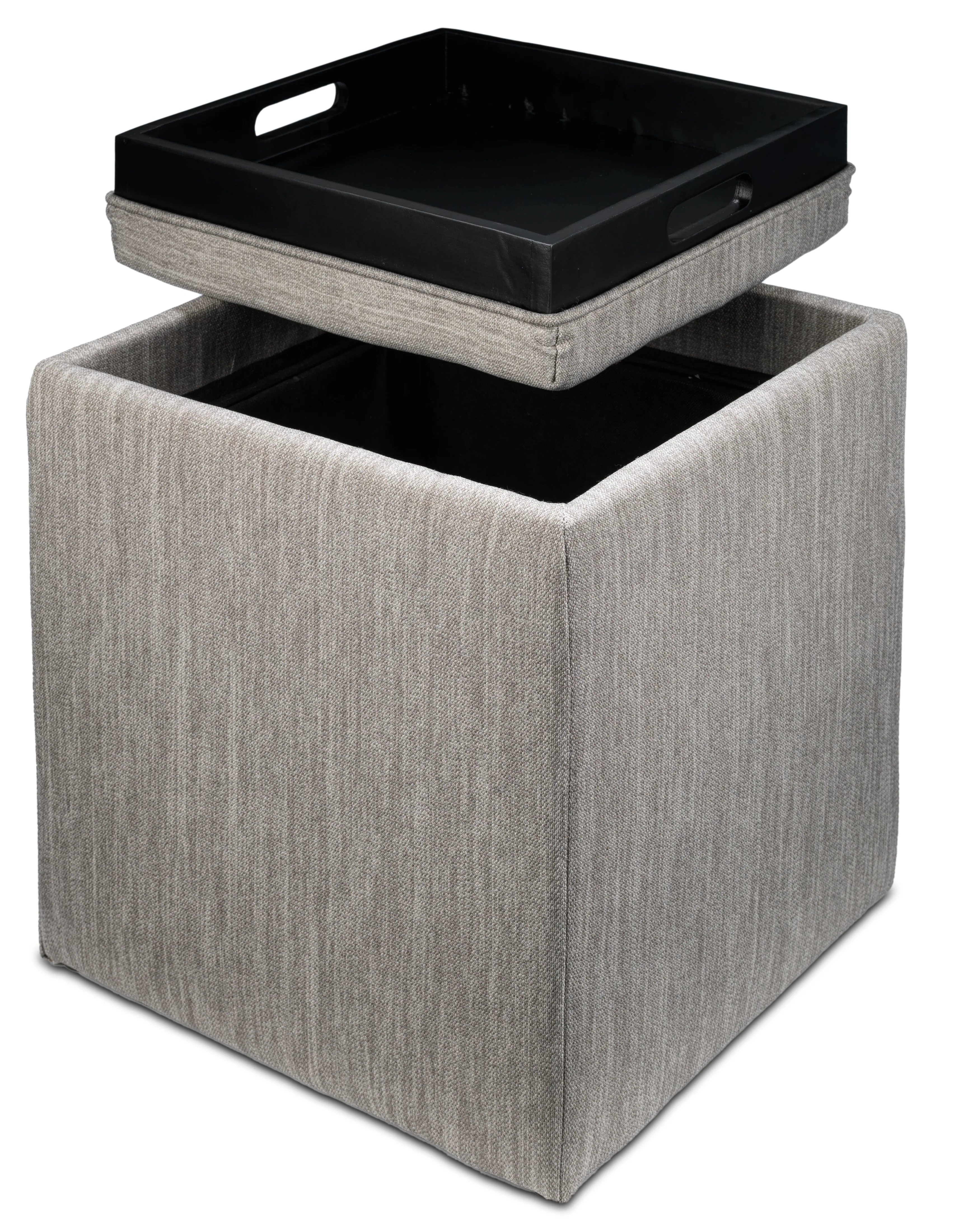 Zoey Ottoman - Grey - Image 5
