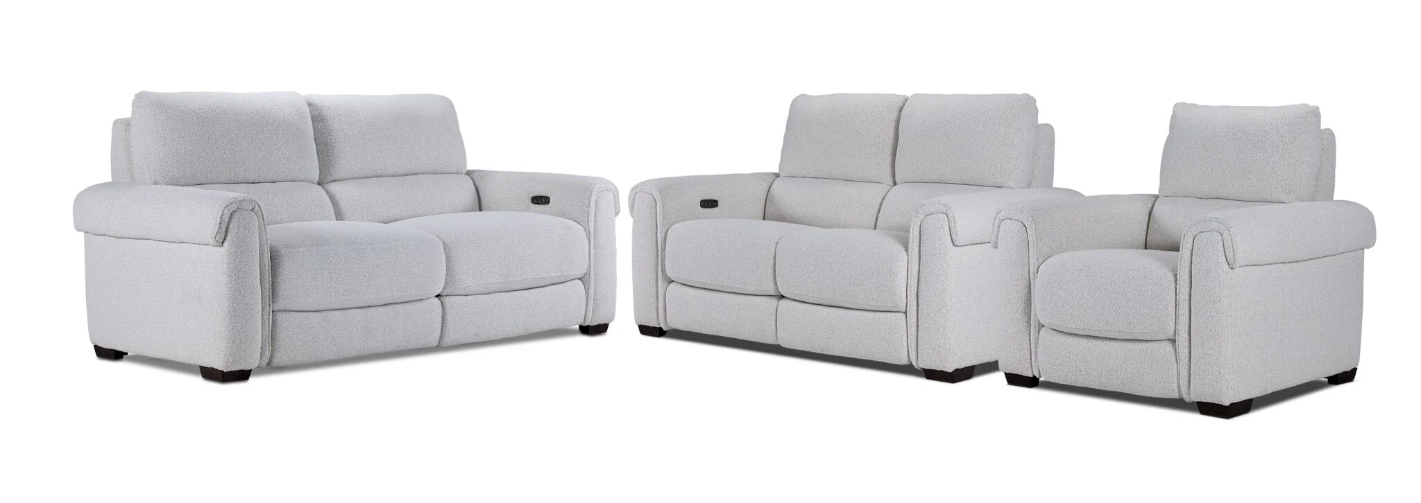 Zoey Power Reclining Sofa, Loveseat and Recliner Set - Natural