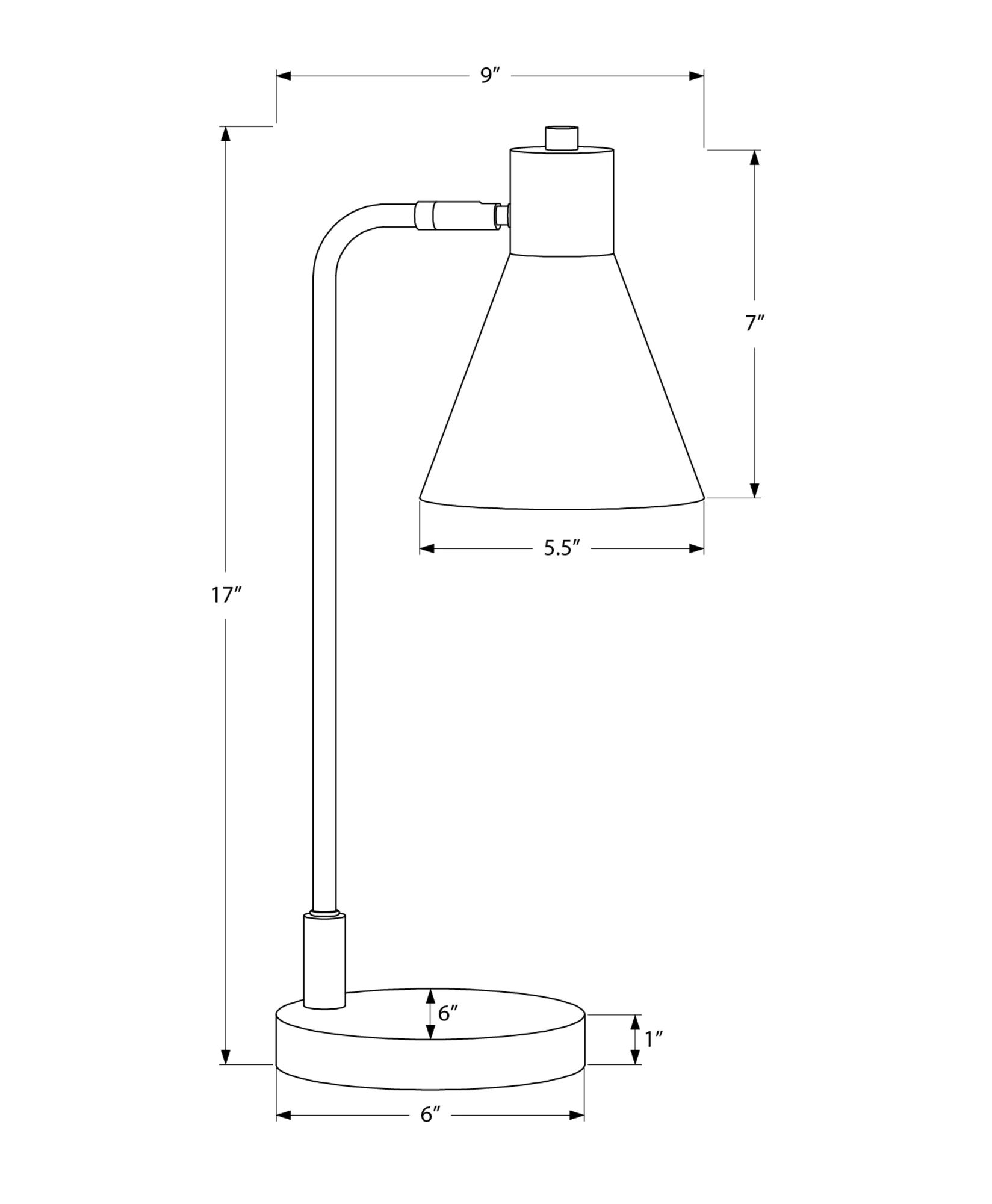 Zuma Table Lamp - Black - Image 3