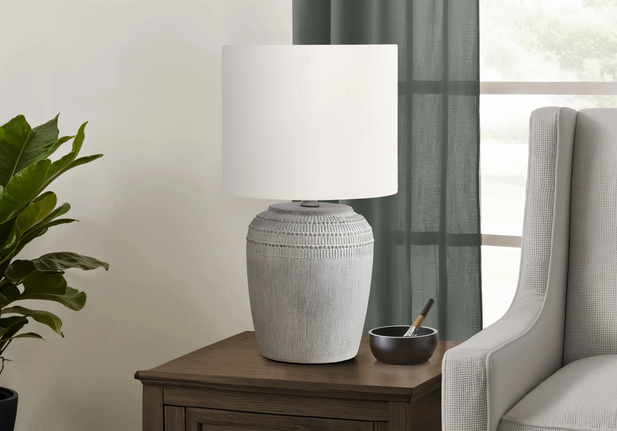 Zuna Table Lamp - Grey - Image 2