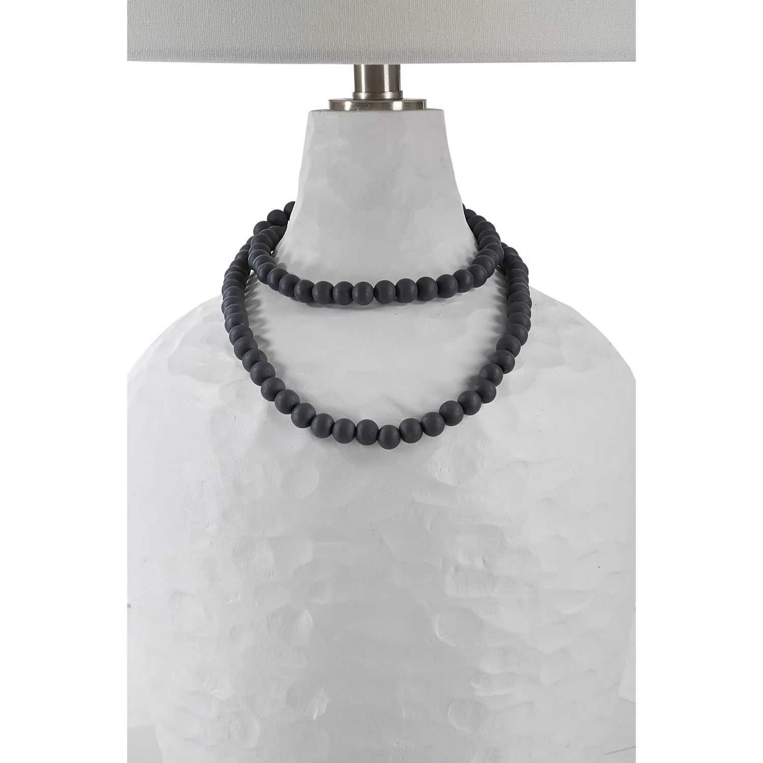 Zuri Table Lamp - Textured White - Image 2