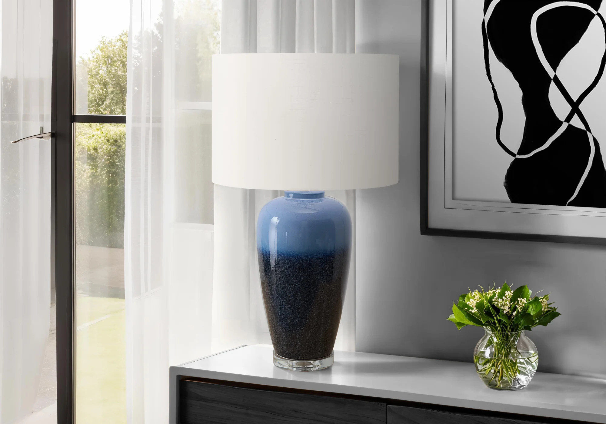 Zyra Table Lamp - Blue - Image 2